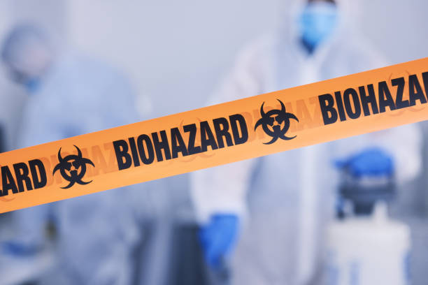 Professional Biohazard Cleanup technician working in Delano, MN